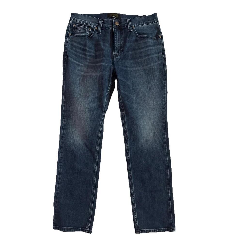 Brothers and Sons Jeans Men’s Blue 34x30 Stretch Slim Straight  Dark Wash